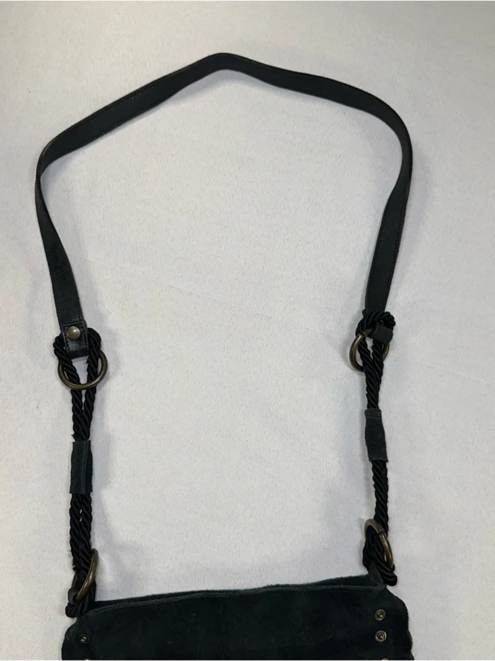 Olsen Europe Leather Tooled Crossbody Purse Festival Western Country Sturdy - Picture 3 of 11